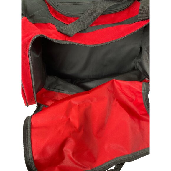 Ohio Valley Region Porsche Club of America Black & Red Canvas Duffle Bag - Picture 8 of 12